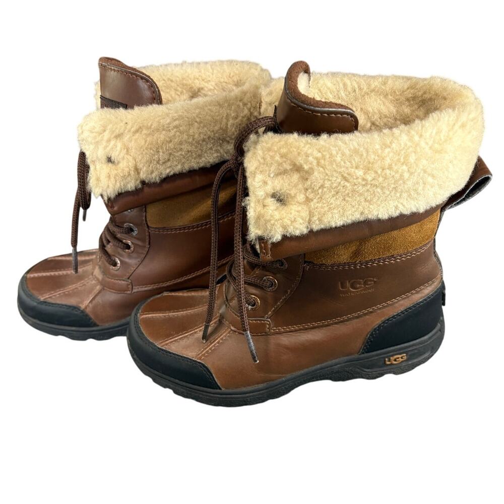 UGG Brown and Tan Kids Boots